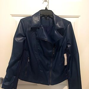 Chico’s Fabulous Faux Leather Jacket NWT, Size 1 (M)